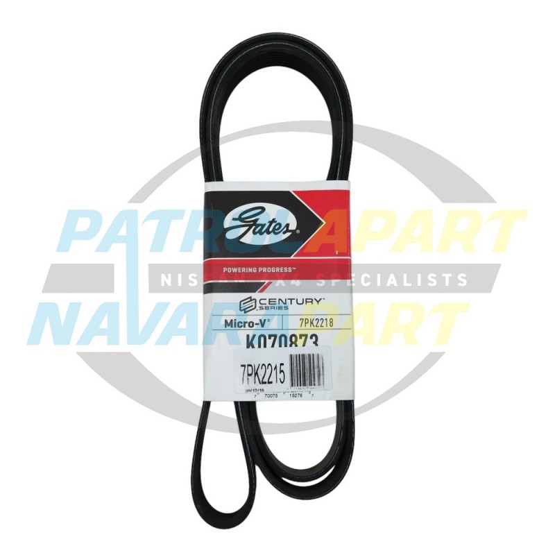 Gates Alternator Belt for Nissan Navara D40 R51 Spanish VSK VQ40 Petrol