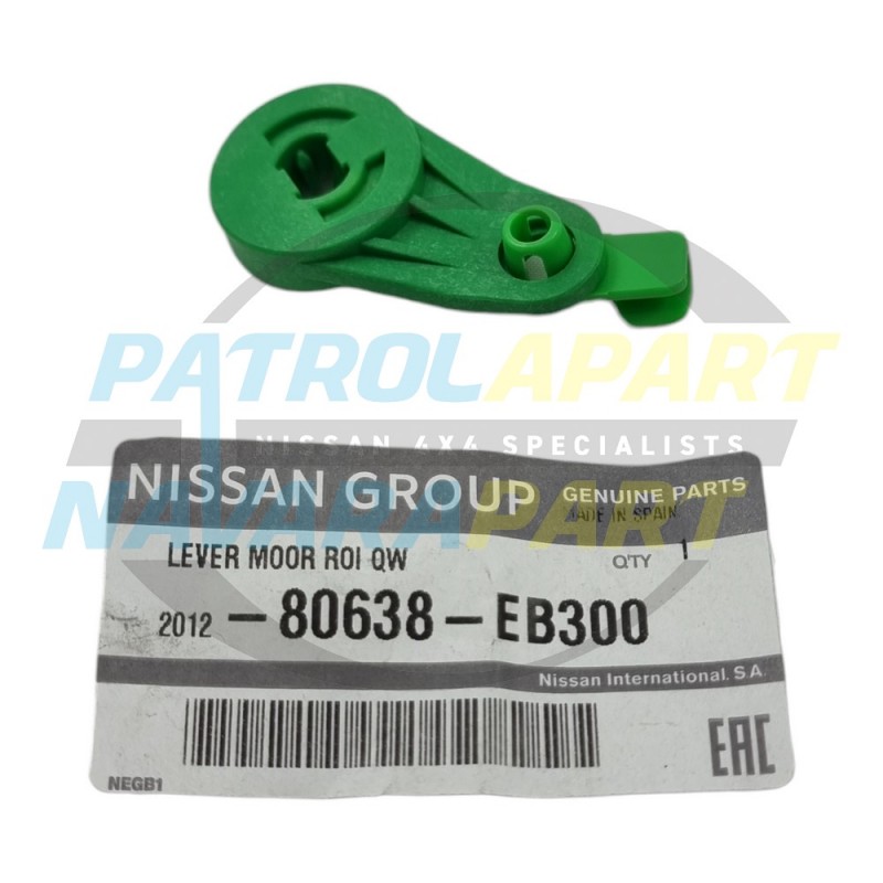 Genuine Nissan Navara D40 VSK Right Hand Front Door Lock Green Lever