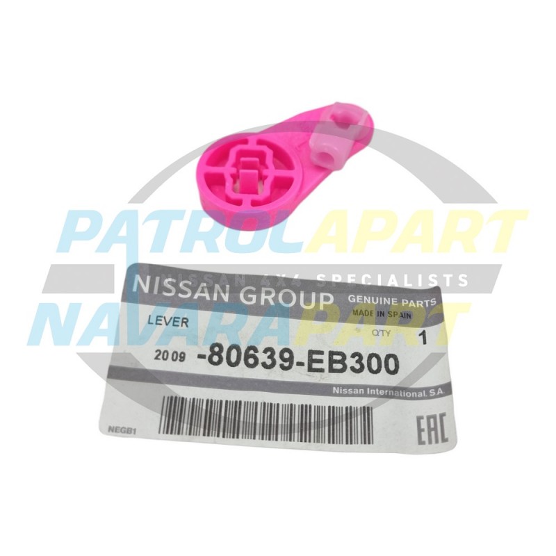 Genuine Nissan Navara D40 VSK Left Hand Front Door Lock Pink Lever R51