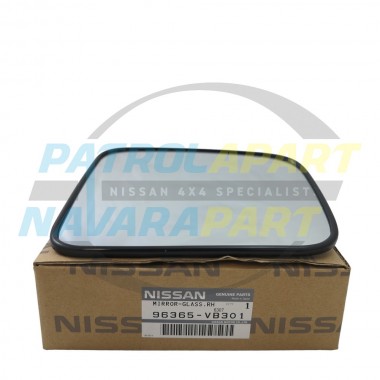 Genuine Nissan RH Electric Mirror Glass - Navara D22 2004-2008