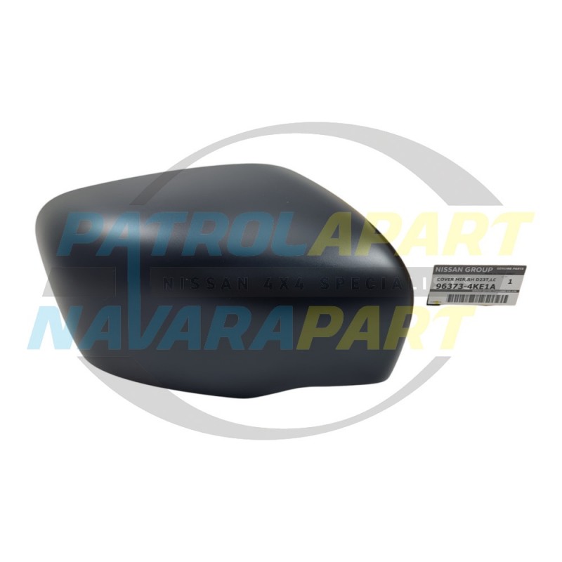 Genuine Nissan Navara D23 NP300 RH Black Manual Mirror Cover