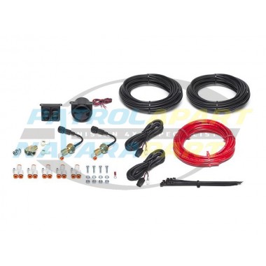 Dual Digital Gauge & Pneumatic Switches Air Bag Pump up Kit to suit a wide range or vehicles