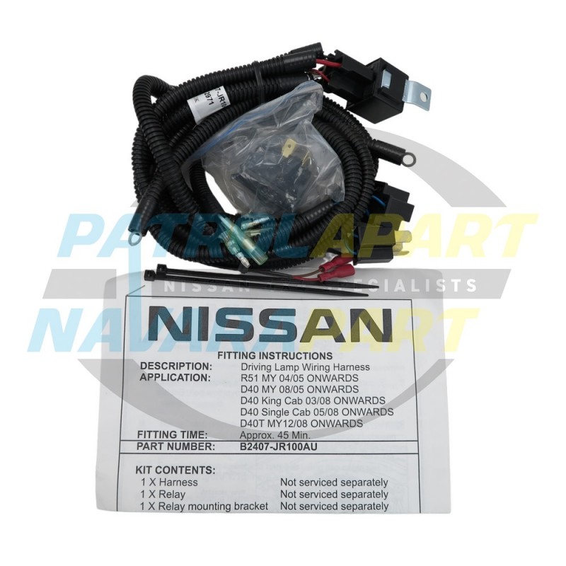 Genuine Nissan Navara Driving Light Wiring loom D40 MNT