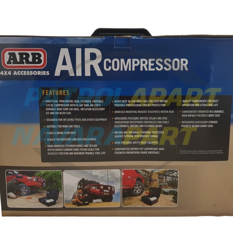 ARB Compressor Kit Twin Motor Portable with Tank 12V Max Performance