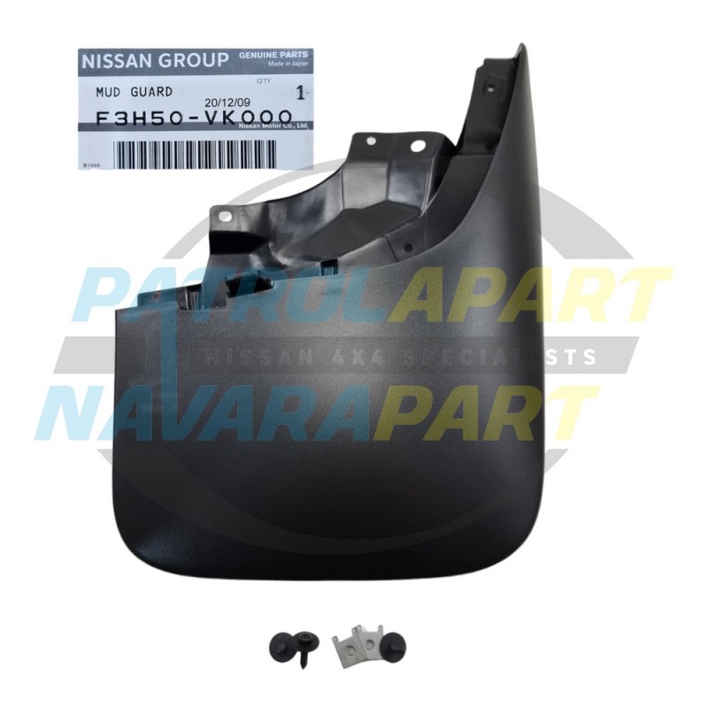 Genuine Nissan Navara D22 4WD RHF Right Front Mudflap 2001 onwards