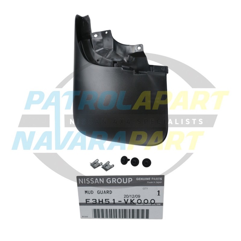 Genuine Nissan Navara D22 4WD LHF Left Front Mudflap 2001 onwards