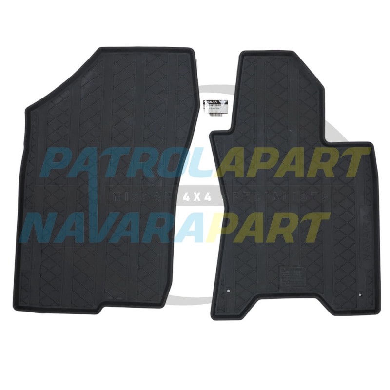 Genuine Nissan Navara D23 NP300 KC/DC Auto Rubber Floor Mats