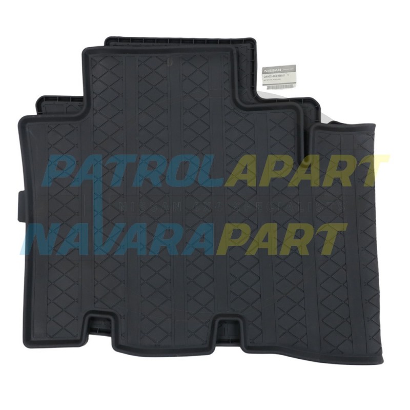 Genuine Nissan Navara D23 NP300 King Cab Rear Rubber Floor Mat