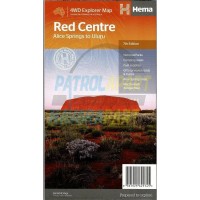 Red Centre Map Hema Maps - Alice Springs to Uluru