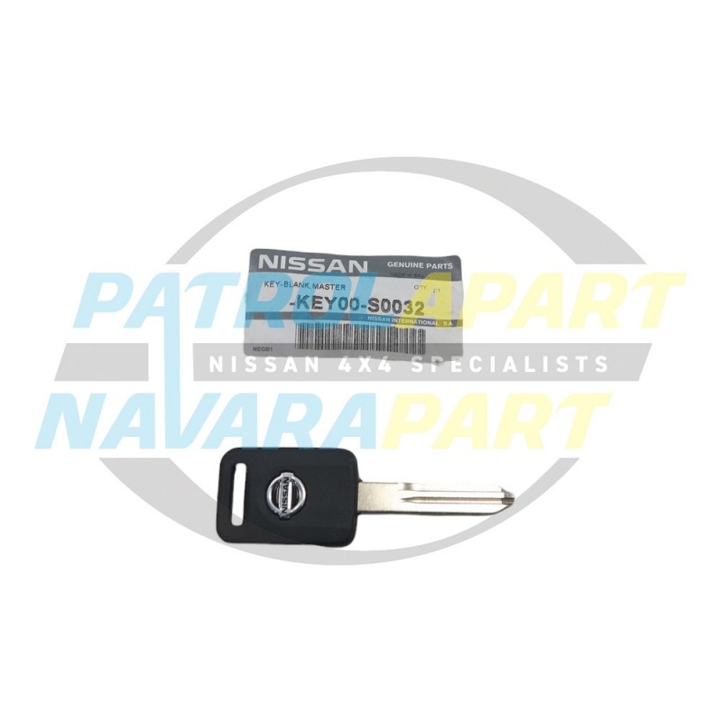 Genuine Nissan Navara Spanish D40 Blank Master Key