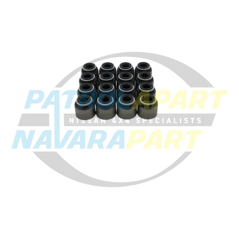 Valve Stem Seals Set of 16 for Nissan Navara D40 D22 R51 YD25 Engine