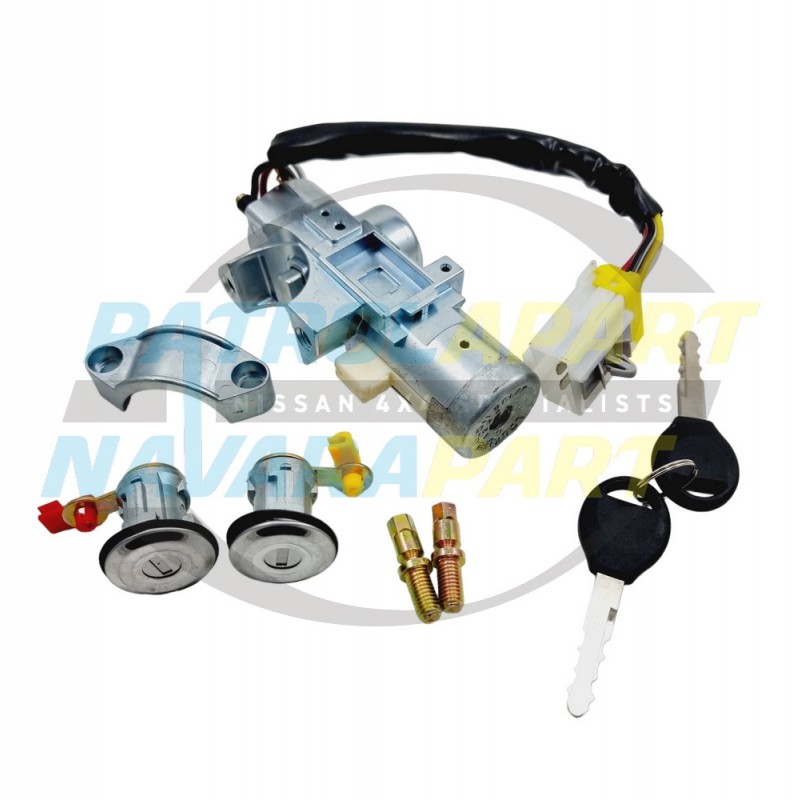 Ignition Lock & Switch with 2 Door Locks for Nissan Navara D22