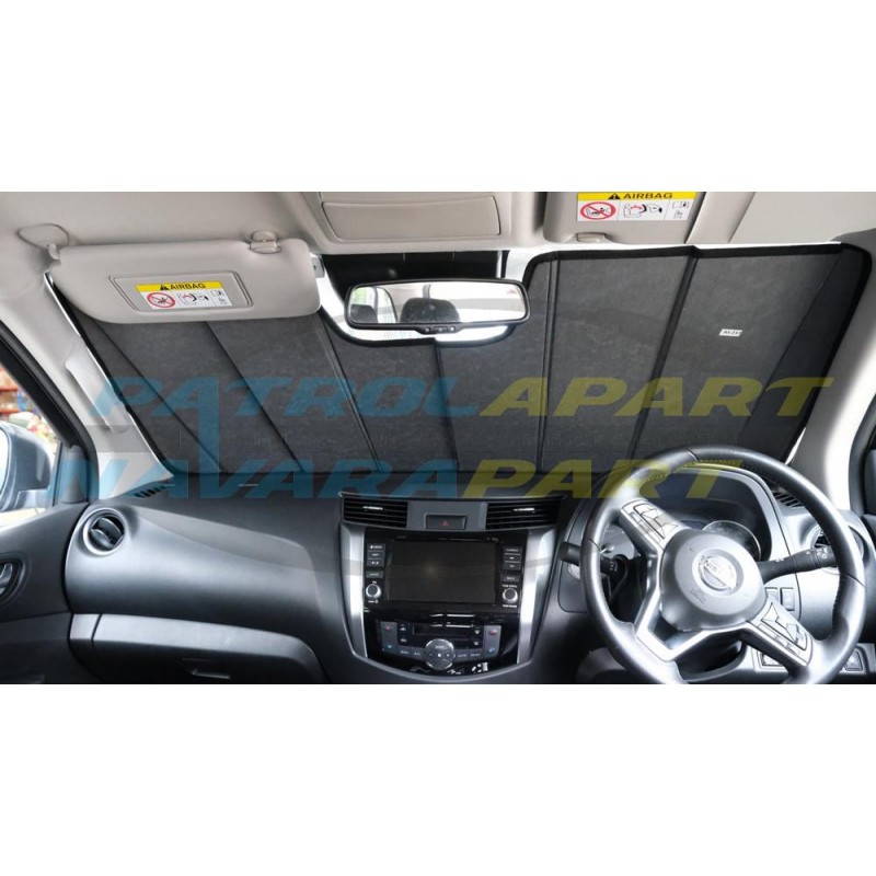 Snap Sunshade For Nissan Navara D23 NP300 Front Windscreen