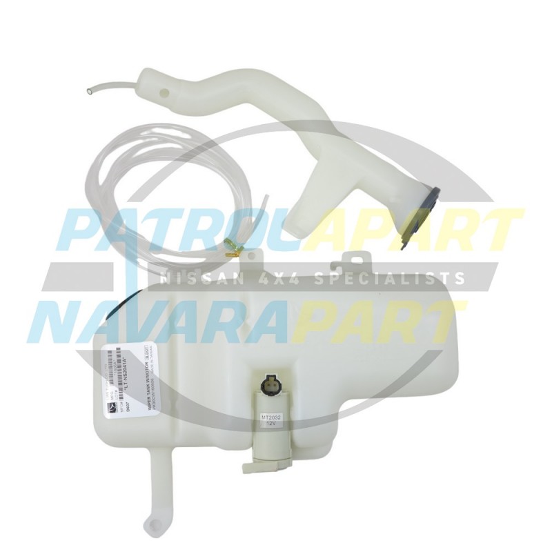 Windscreen Washer Tank Bottle & Pump for Nissan Navara D22 2/97 - 10/01