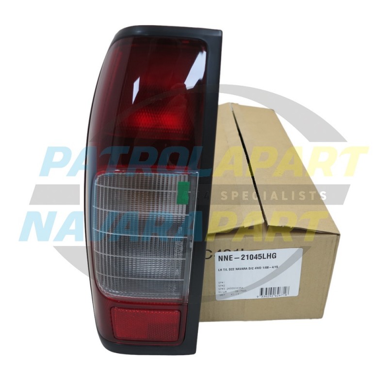 Tail Light LH Passenger Side for Nissan Navara D22 Dual Cab 2008 on