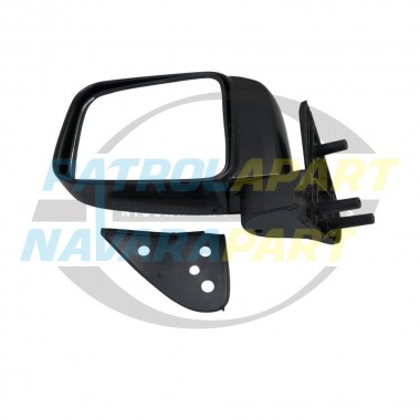 Left Hand Black Manual Mirror for Nissan Navara D22 YD25 DX 2008 on