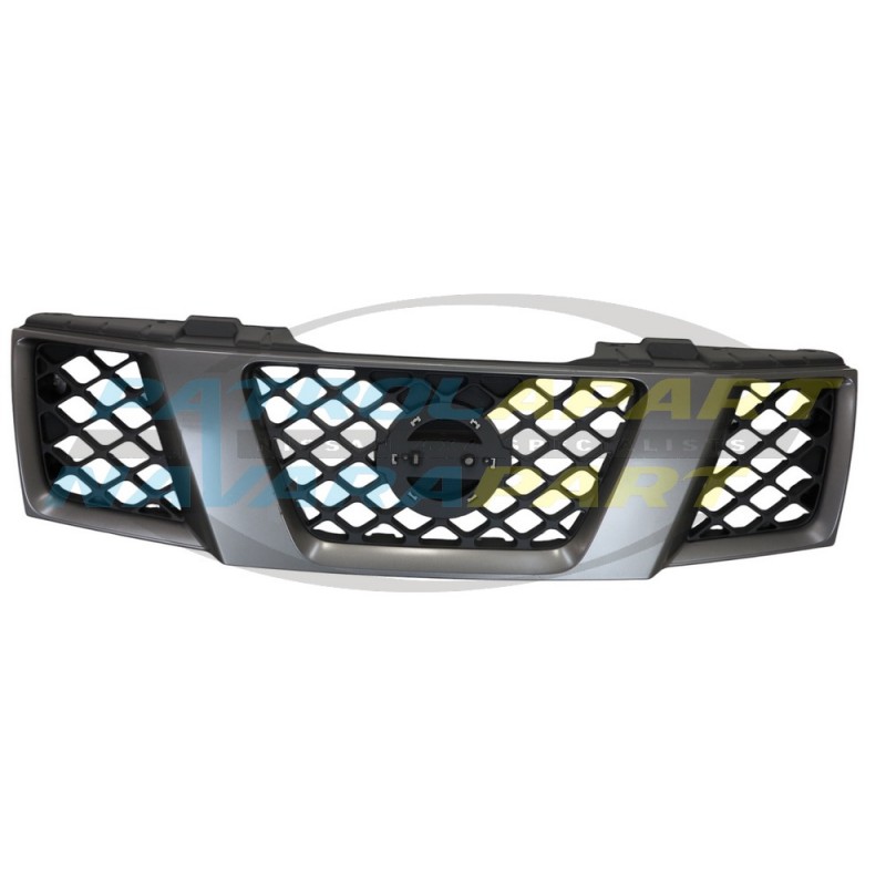 Black Grey Grille suit Nissan Navara D40M VSK YD25 VQ40 RX 2005-2010