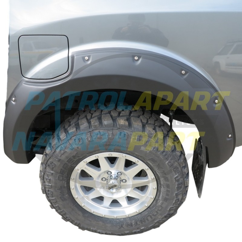 Matt Black Bolt On Look Wheel Arch Flares fits Nissan Navara D23 NP300 S1-4