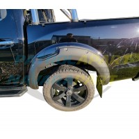Matt Black Bolt On Look Wheel Arch Flares fits Nissan Navara D23 MY21 NP300 S5