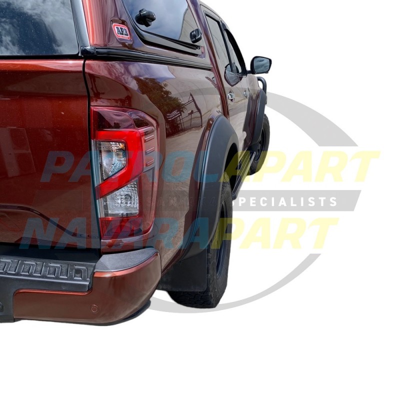 Matt Black Smooth Wheel Arch Flares fits Nissan Navara D23 MY21 NP300 S5