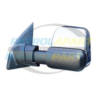 MSA TOWING MIRRORS fits NISSAN NAVARA D23 NP300 Series 1-4 (ST) – CHROME HEATED & ELECTRIC