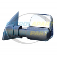 MSA TOWING MIRRORS fits NISSAN NAVARA D23 NP300 Series 1-4 (ST-X) – CHROME ELECTRIC HEATED INDICATORS