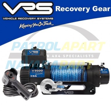 VRS Winch & Motor 9500lb with Synthetic Rope & Universal Fairlead