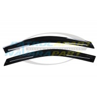 Tinted Slimline Weathershield PAIR for Nissan Navara D23 NP300 Single Cab Models