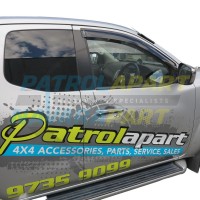 Tinted Slimline Weathershield PAIR for Nissan Navara D23 NP300 Single Cab Models