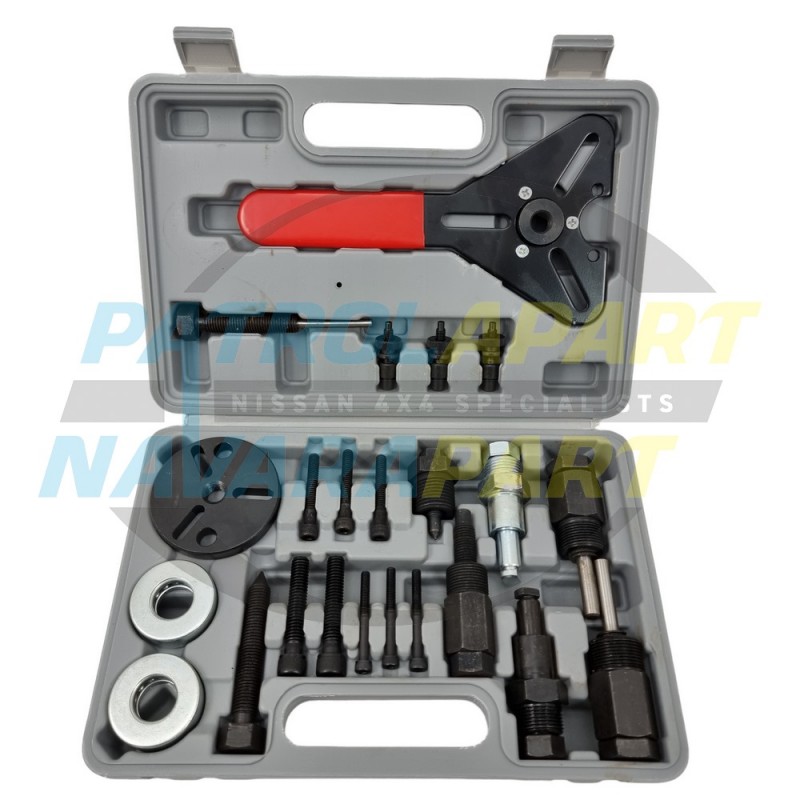 A/C Air Conditioning Compressor Clutch Removal Tool Kit 23 piece for Nissan Navara