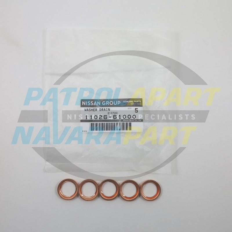 Nissan Navara Genuine Large Sump Plug Washer SET