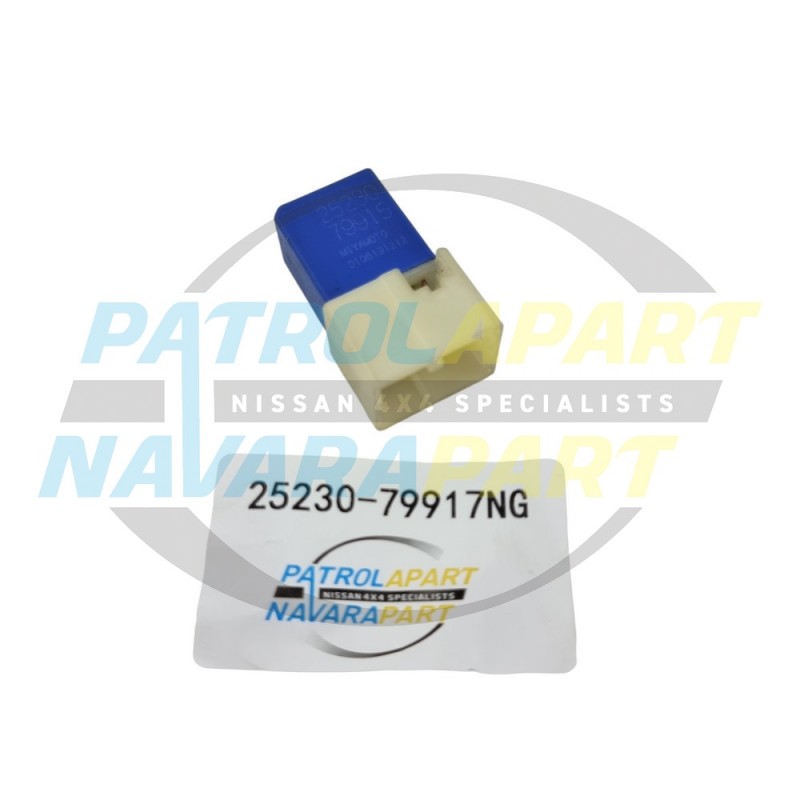 Blue 4 Pin Relay Suit Nissan Navara D22 D40 D23 NP300