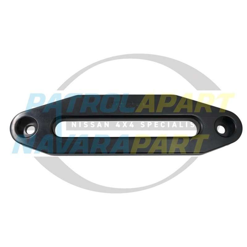 Black Anodised Alloy Straight Hawse Winch Fairlead for Navara D22 D40