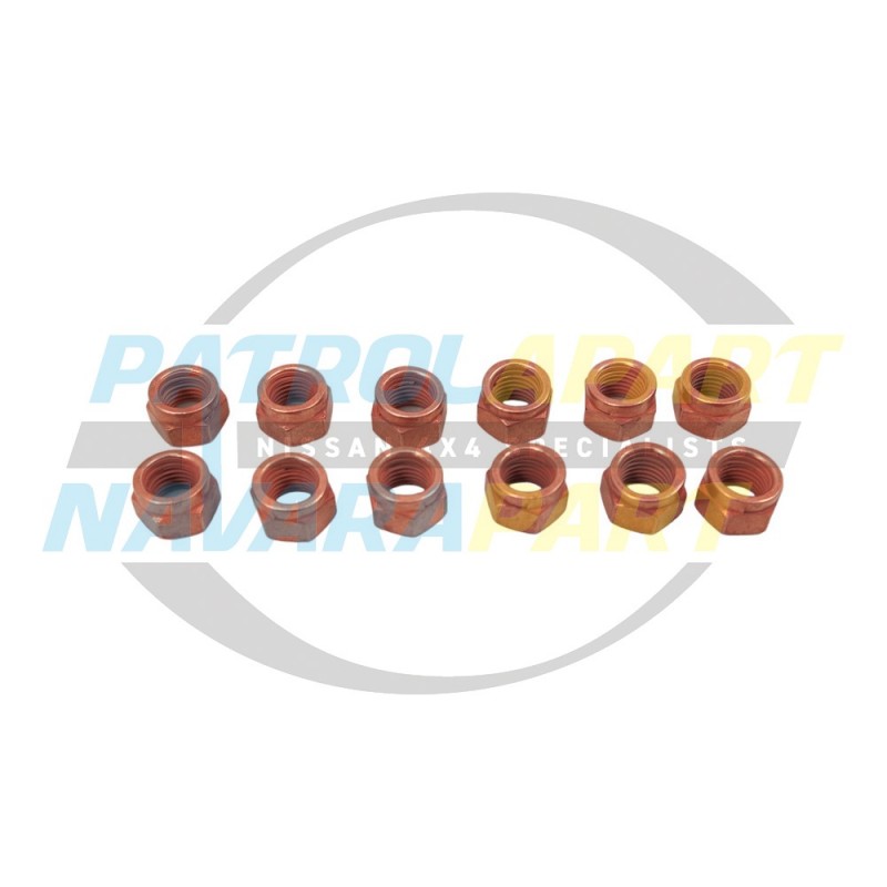 Copper Locking Nut M10 for Nissan Navara D22 D40 ZD30 YD25