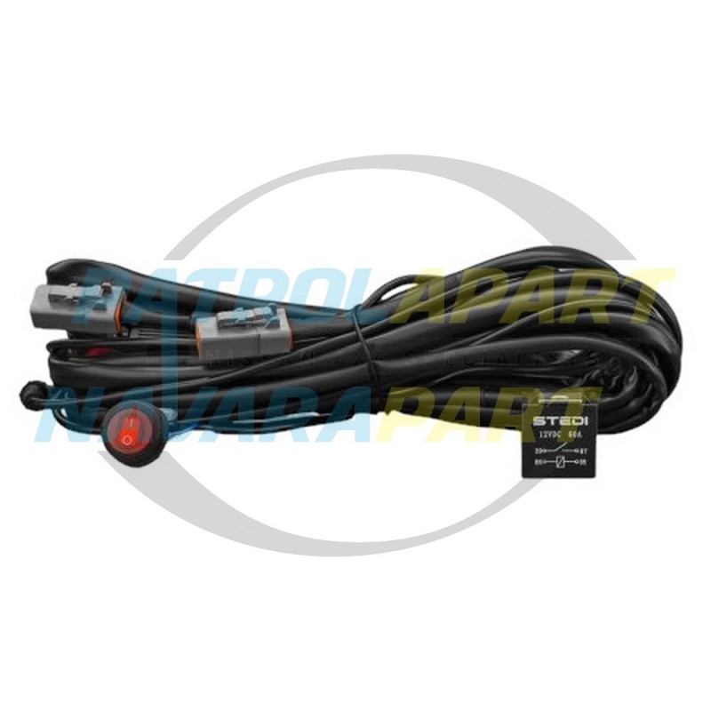 STEDI DUAL CONNECTOR PLUG & PLAY SMART HARNESS HIGH BEAM DRIVING LIGHT WIRING