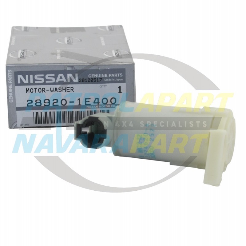 Genuine Nissan Navara D22 Early Front Windscreen Washer Pump Motor Upto 2001