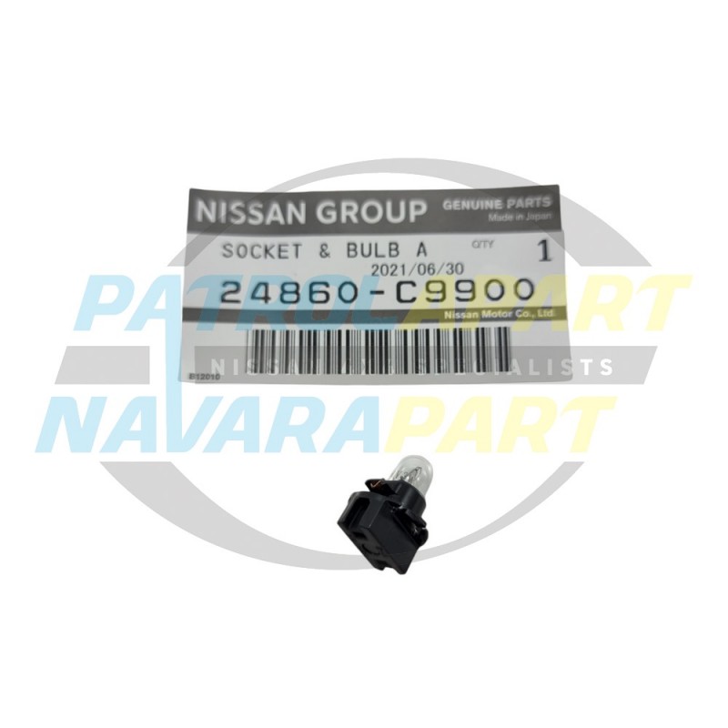 Genuine Nissan Navara D22 Dash Cluster Globe Black 14V 3W