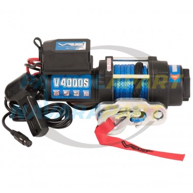 VRS Winch & Motor 4000lb with Synthetic Rope for Trailer & ATV