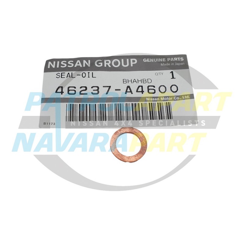 Nissan Navara D22 D21 D40 NP300 Genuine Copper Washer - Rubber Brake Hose to Caliper