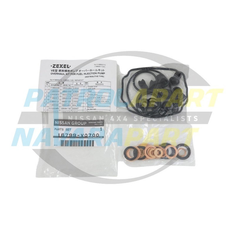 Genuine Nissan Navara Injector pump seal and Washer kit Suit D22 TD27