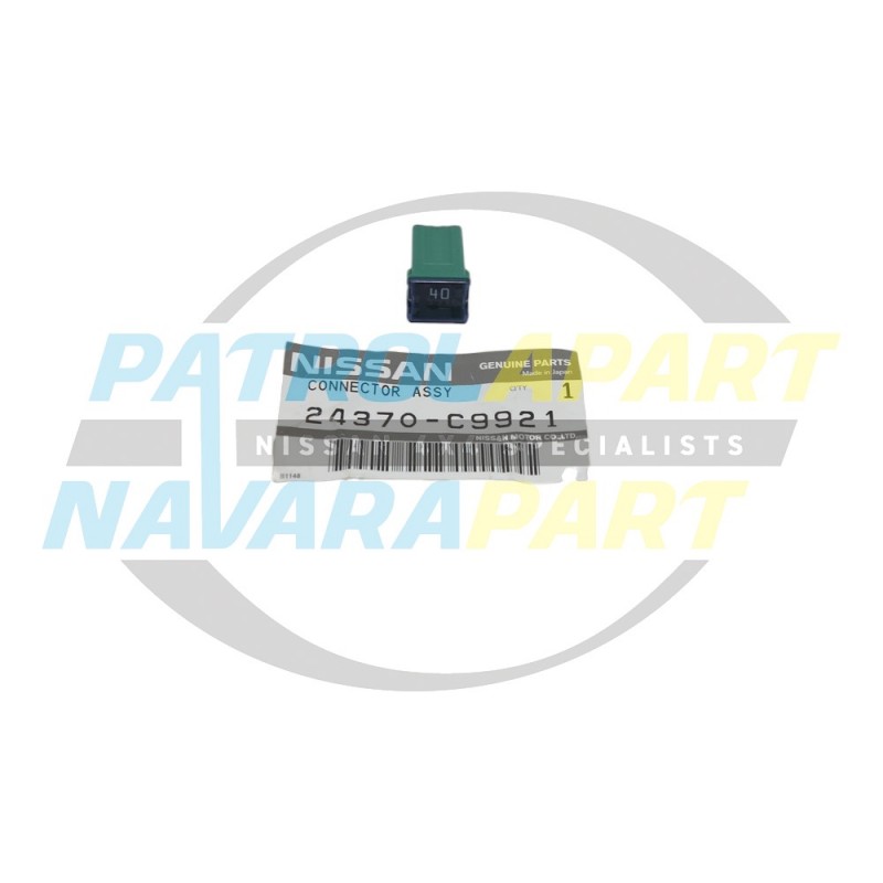 Genuine Nissan Navara D40 D22 D23 NP300 R51 Fuse Green 40A