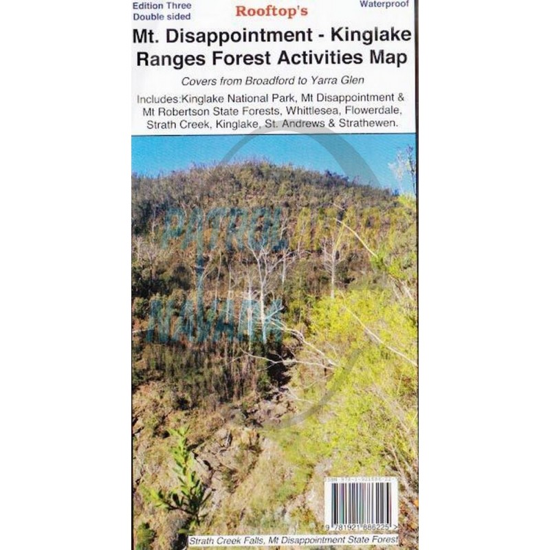 Mt Disappointment - Kinglake Ranges Forest Activity Rooftop Map