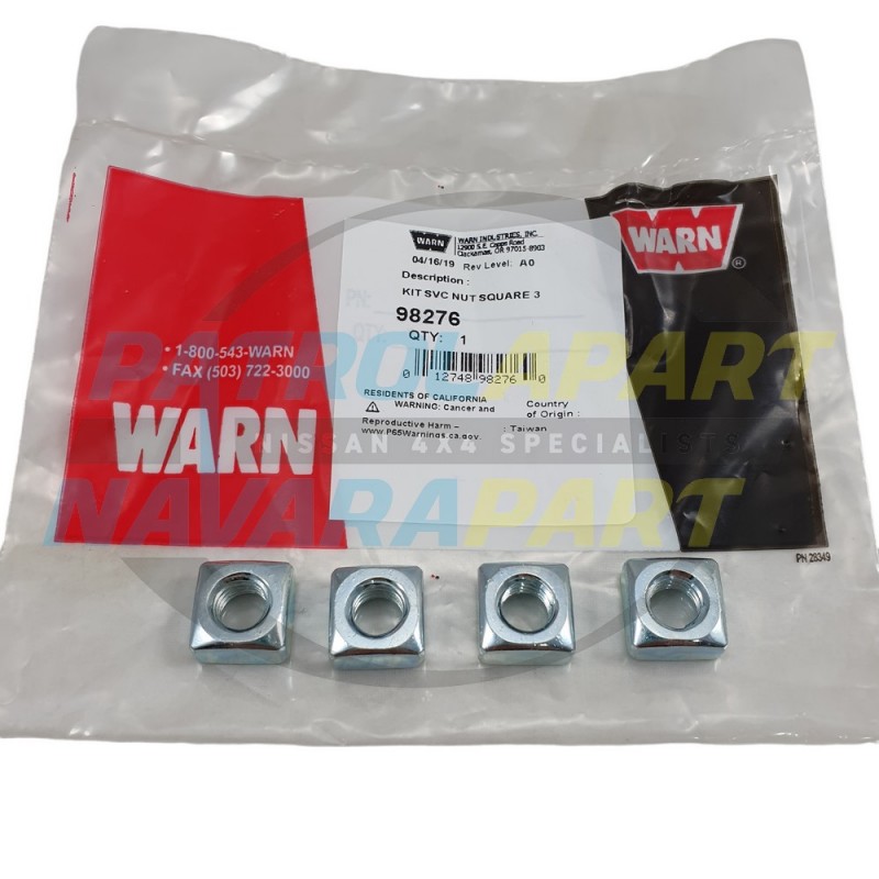 Warn Low Mount Winch Housing Mounting Nut Set of 4