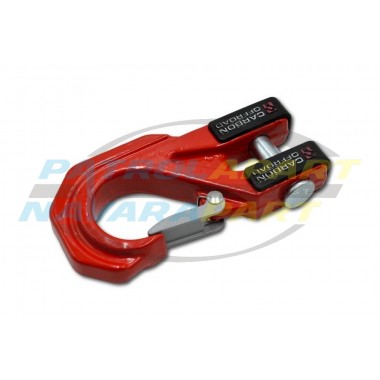 Carbon Offroad Mega Pro Winch Hook Red