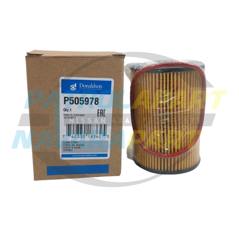 Donaldson Oil Filter Suit Nissan Navara D22 ZD30 DDI 2001 - 2008