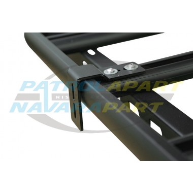 Wedgetail Roof Rack Accessory - Pair of FIXED Awning Brackets in Black