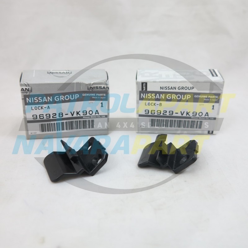 Genuine Nissan Navara D22 Console Lid Lock Latch Set 2000on