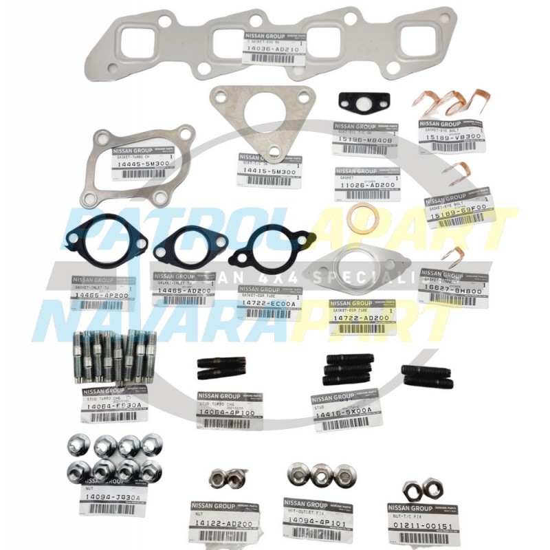 Genuine Nissan Navara D22 YD25 Manifold Replacement Kit Studs / Nuts / Gaskets