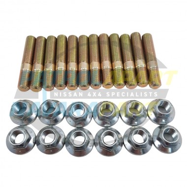 Exhaust Stud & Nut Set suits Nissan Navara D40 with VQ40 4.0L Petrol Engine