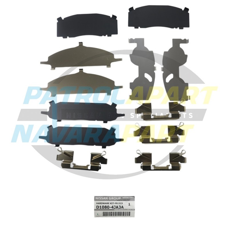 Genuine Nissan Navara D23 Front Brake Caliper Shim Kit